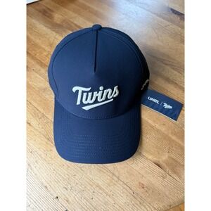 UNRL Minnesota Twins MLB Baseball Navy Adjustable Snapback Hat Cap SGA 8/29/26